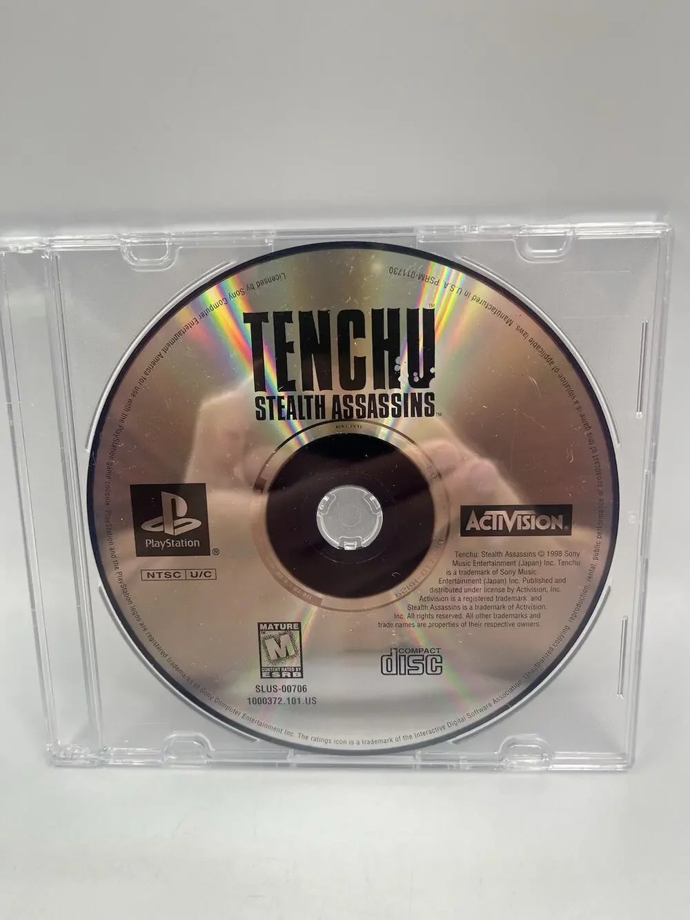 Tenchu: Stealth Assassins (PS1, Sony PlayStation 1, 1998) - Disc Only